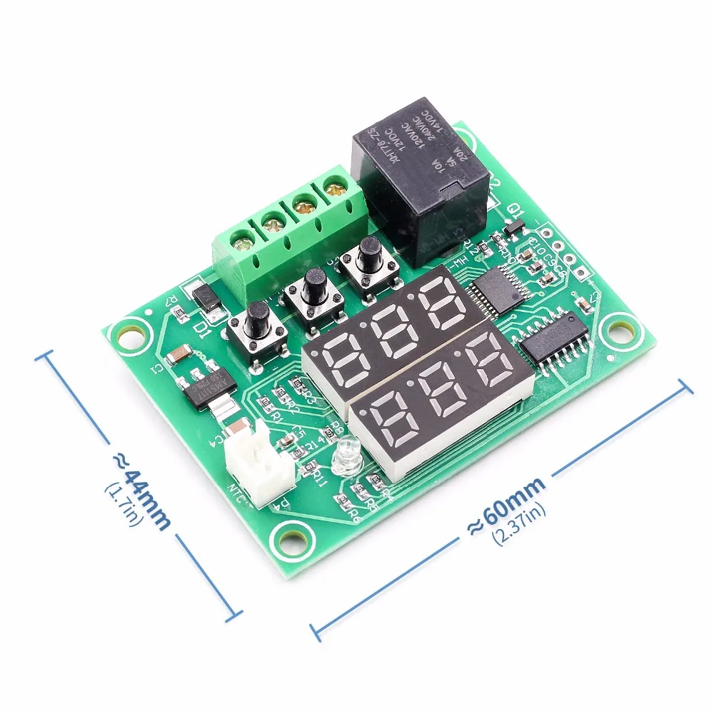 XH W1219 DC 12V двойной светодиодный цифровой дисплей термостат регулятор температуры