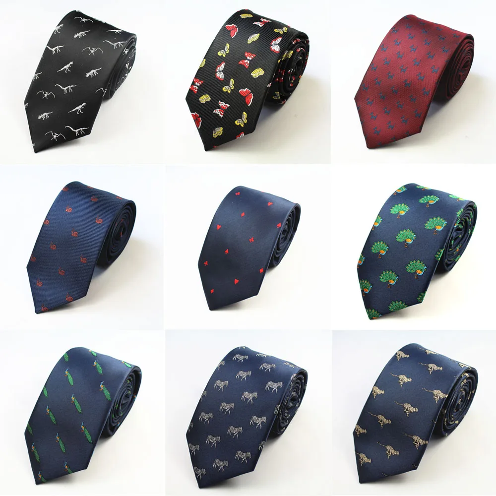 1 шт. мужской галстук креативная Мода Мультфильм геометрический узор воротничок