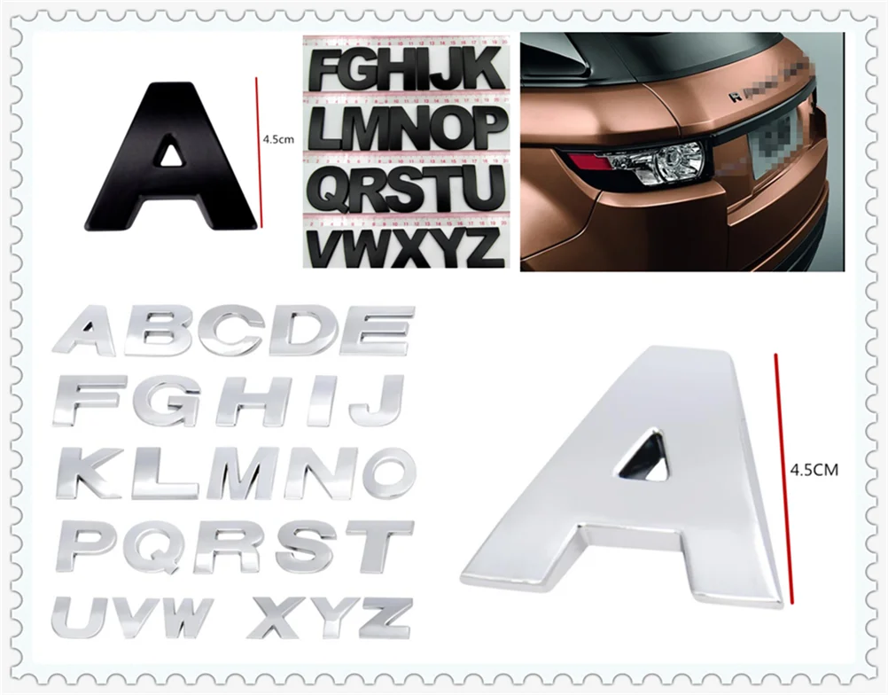Металлические буквенно-цифровые наклейки для автомобилей Volvo Universe C30 S80L C70 V50 S40 4 5