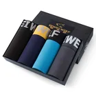 Трусы-боксеры мужские 4 шт.лот, дышащее нижнее белье, пикантные шорты, трусы, шорты, XXXL