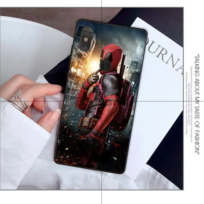 Babaite Marvel Hero Deadpool черный мягкий чехол для телефона из ТПУ Redmi 5 plus Note 4 4X Xiaomi MI 6 8 8SE