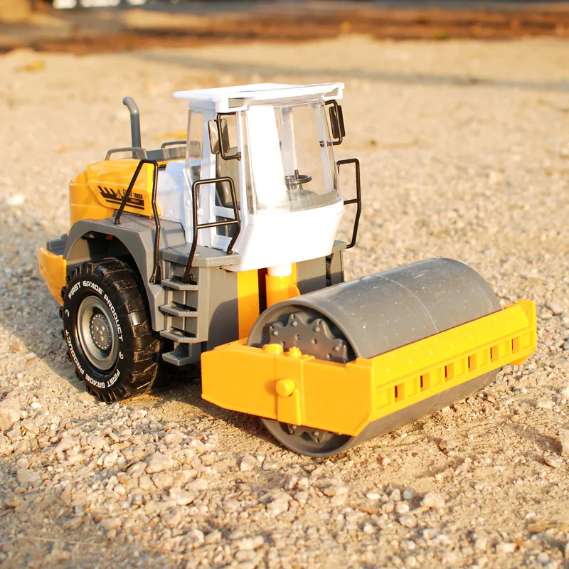 Emulational Road Roller Truck детские игрушки автомобиль Land Leveller техника грузовик для детей