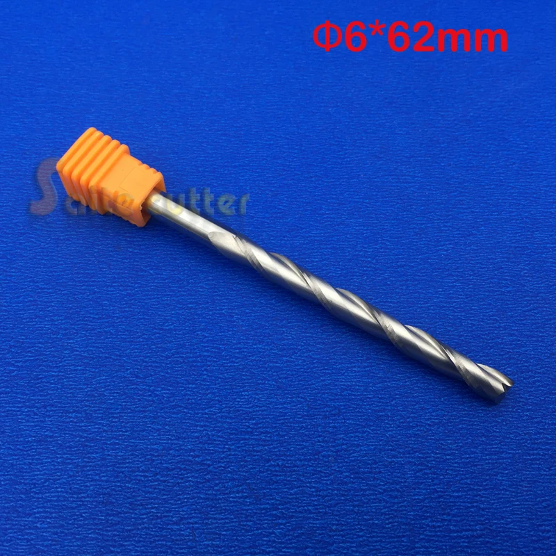 

Free Ship 1pc Solid Carbide 1/4" Endmill Double Two Flute Spiral Bit CNC Router Bits CED 6mm CEL 62mm