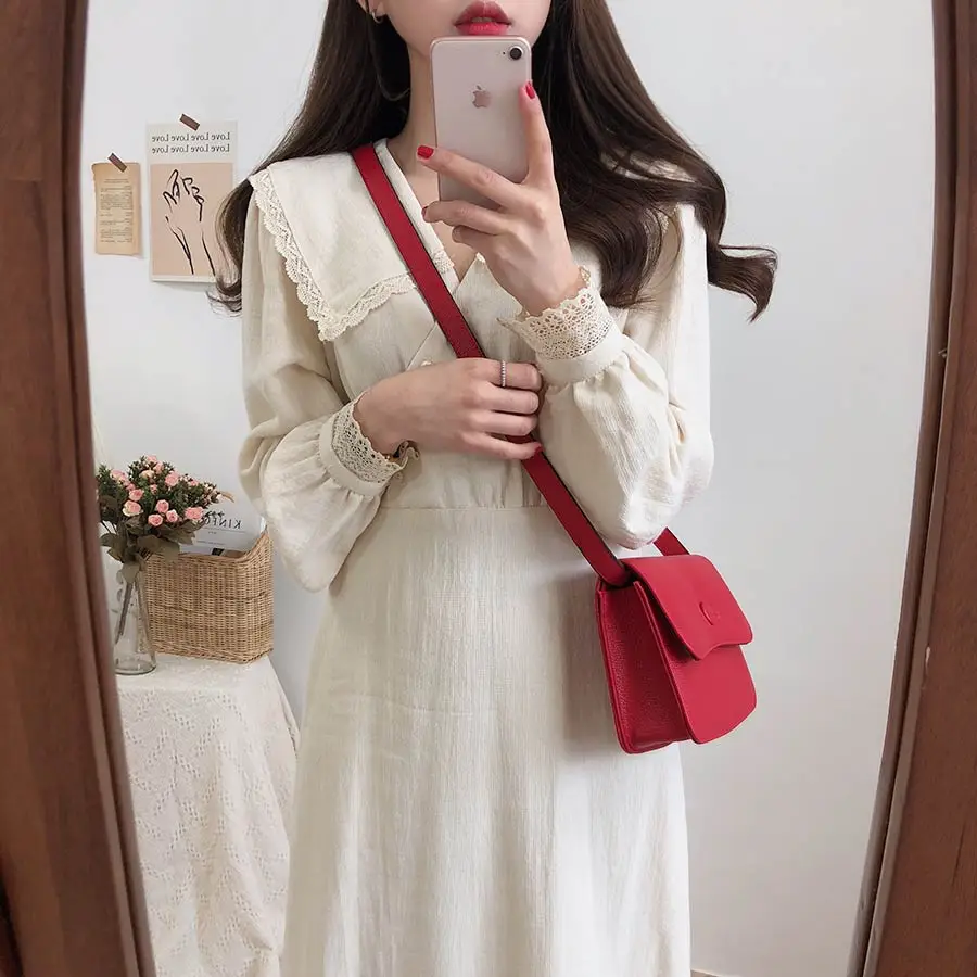 Коллекция года, Новое поступление, S-XL-весеннее кружевное платье для девочек, повседневное, бохо, OL, повседневное, синее, с длинным рукавом, женские платья, женское платье, брекеты, robe Femme Vestido