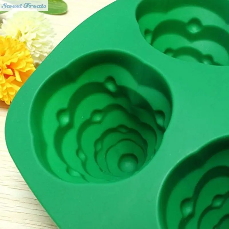 Подсластители 3D Рождественская елка помадка торт Хлеб украшения Сахар ремесло