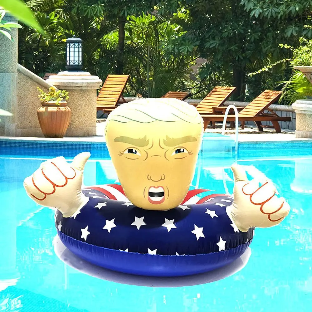 Надувное плавающее кольцо для бассейна Дональд Трамп поплавки