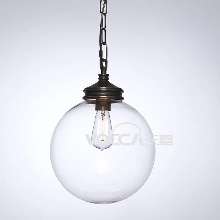 Lamp american brief vintage lamps glass ball pendant light 1235 | Лампы и освещение