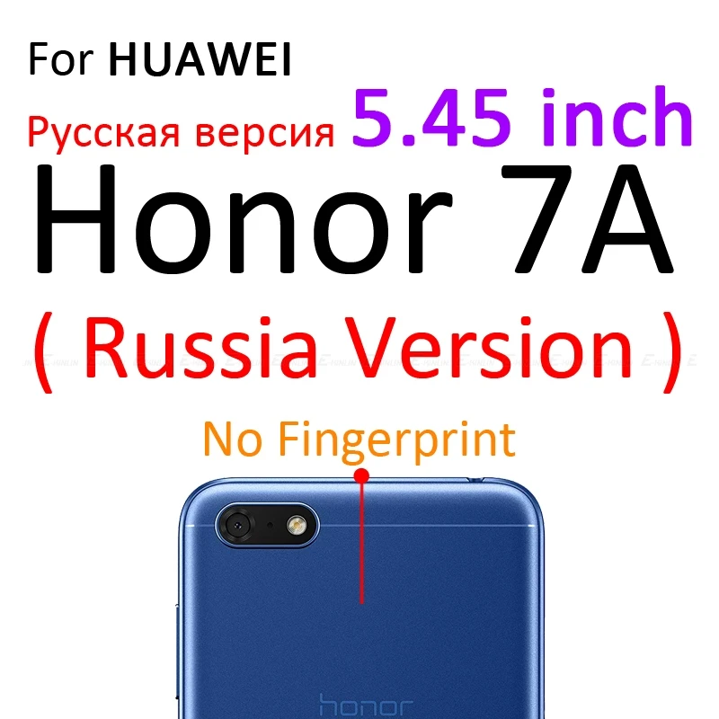 For Honor 7A 5.45 RU Мягкая 3D защитная задняя пленка из углеродного волокна для HuaWei Honor 8C 7C 7A Pro 6C 6X 5C 5, защита заднего экрана, не закаленное стекло - Цвет: For Honor 7A 5.45 RU