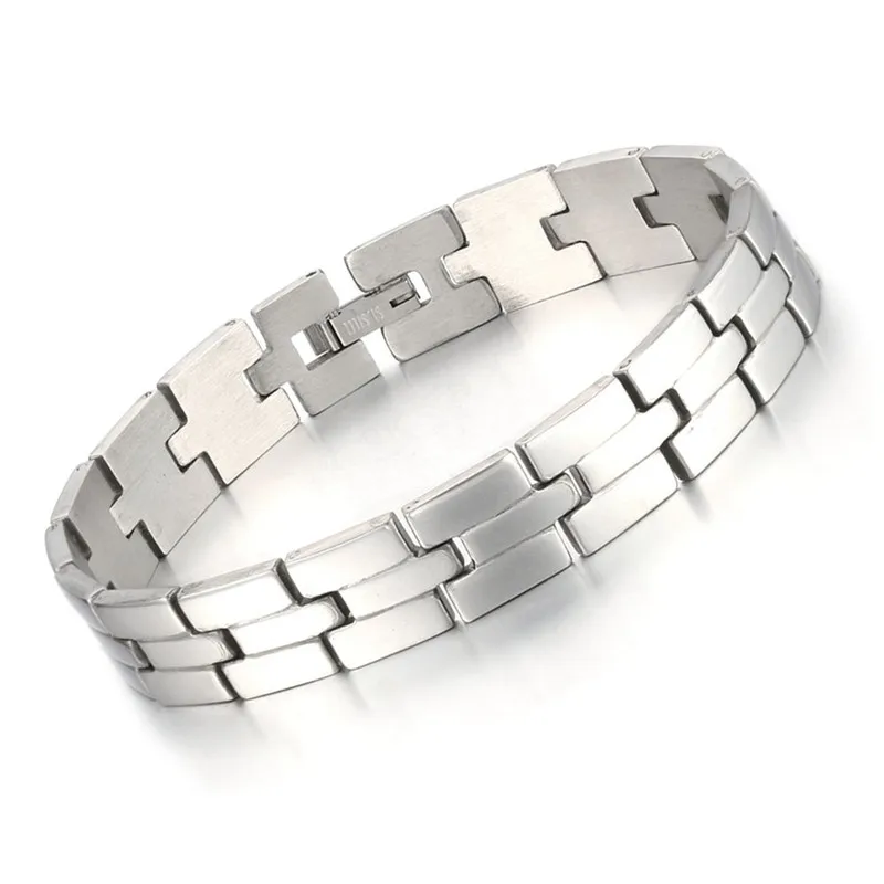 2 варианта дерева слоев мужские браслеты серебряного цвета из нержавеющей стали