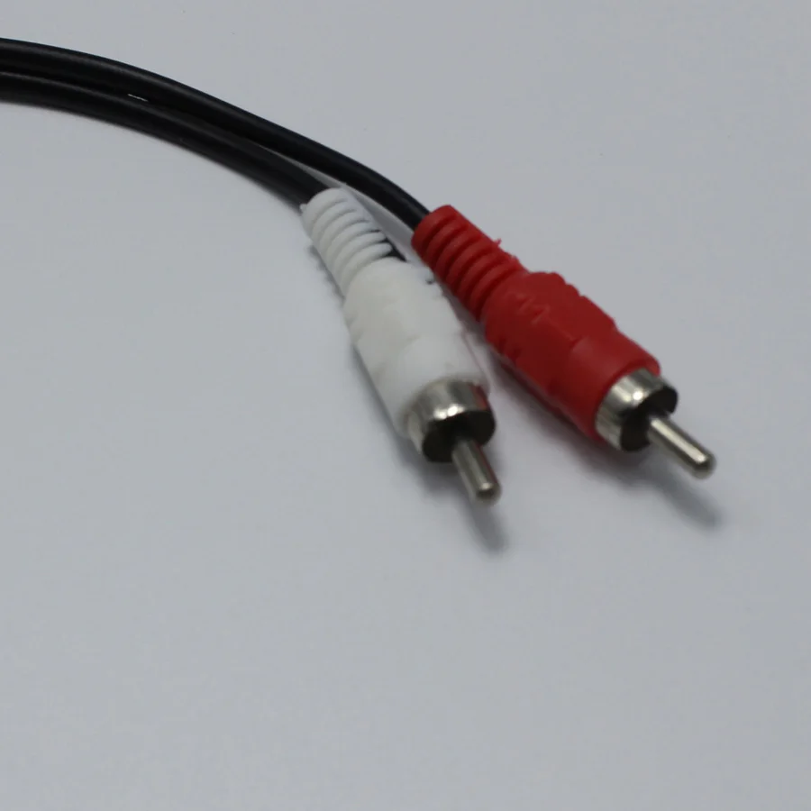 1 шт. Штекерный разъем 3 5 мм гнездовой 2 RCA штекер AV аудиокабель со стереозвуком AUX