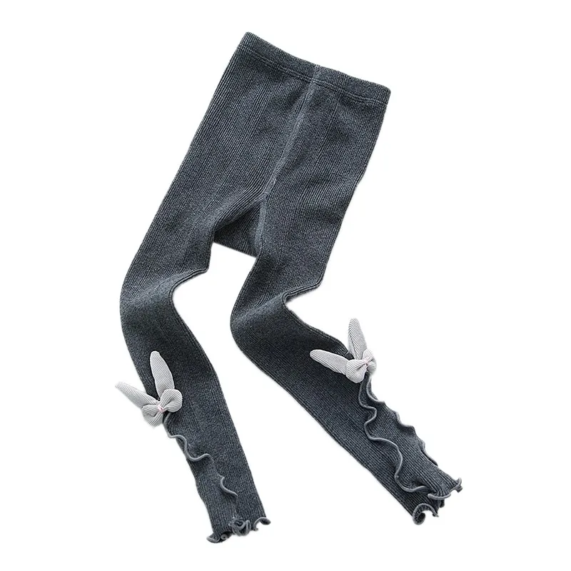 Детские колготки для девочек хлопковые с бантом модные танцев одежда