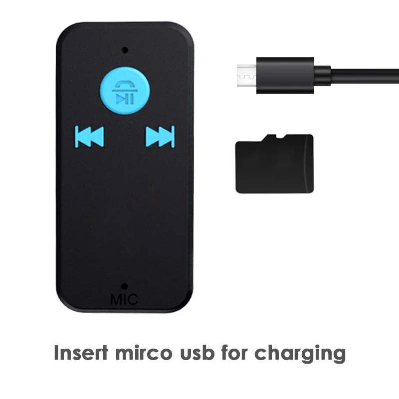 2 шт. авто Bluetooth Динамик Приемник 3 в 1 Беспроводной 4 0 USB адаптер 5 мм аудио разъем TF