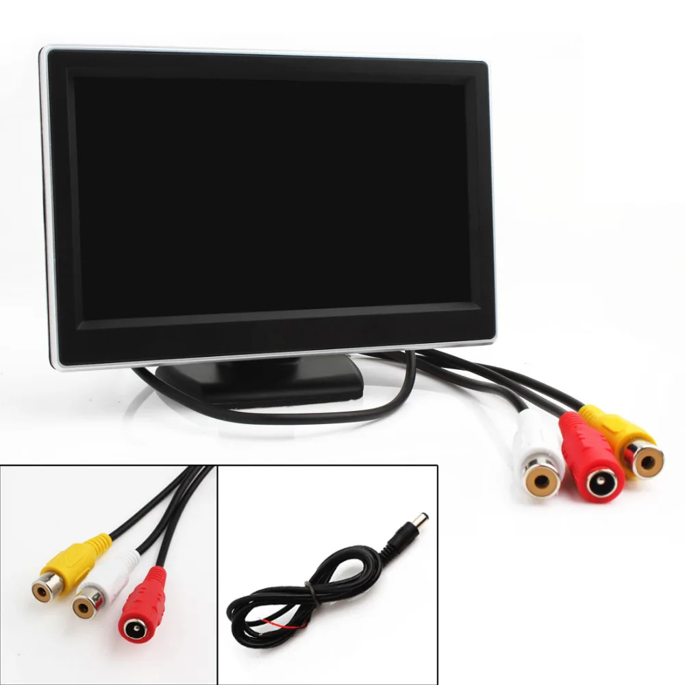 5 дюймов TFT lcd цифровой автомобильный монитор заднего вида ''запасной
