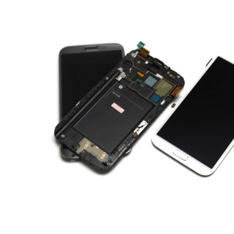 Для samsung Note II ЖК дисплей для Galaxy 2 Note2 N7100 N7105 экран дигитайзер сборка с рамкой