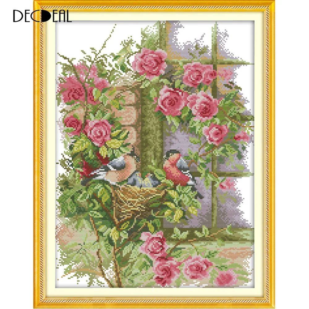 Набор для вышивки крестиком 14 карат 37 х47 см|handmade needlework|cross stitch setcounted cross |