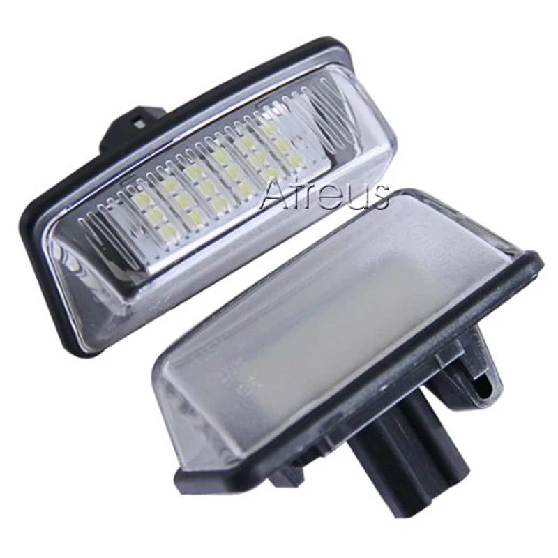 2X Автомобильный светодиодный Подсветка регистрационного номера 12V SMD3528 номерной