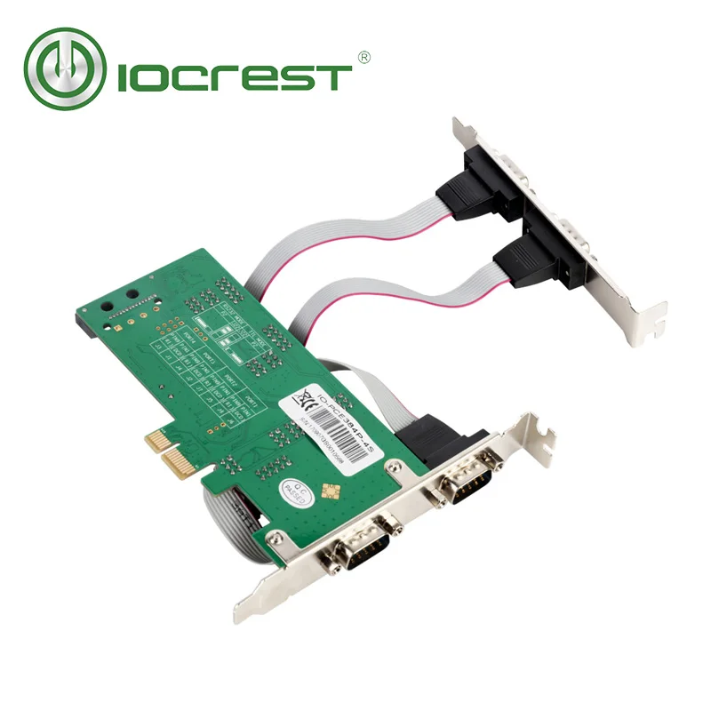 Карта контроллера IOCREST с 4 DB-9 последовательными портами Rs232 Pcie набор микросхем Wch384