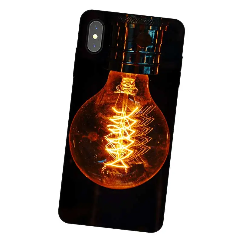 P108 светильник черный силиконовый чехол для Apple iPhone 11 Pro XR XS Max X 8 7 6 6S Plus 5 5S SE |
