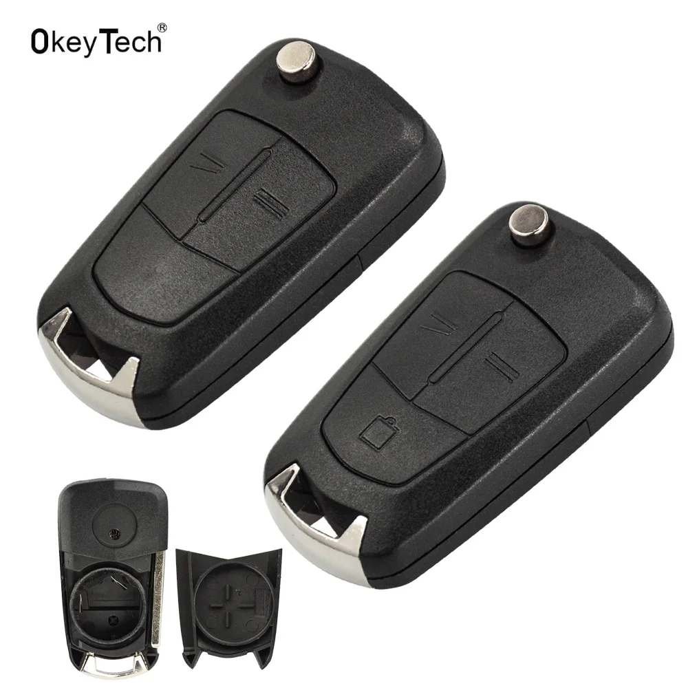 OkeyTech 2 3 кнопочный складной брелок для автомобильного ключа Opel Vauxhall Corsa Vectra Astra j g h