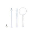 Белая металлическая подставка для конфет, шоколада, капкейков, 3 уровня