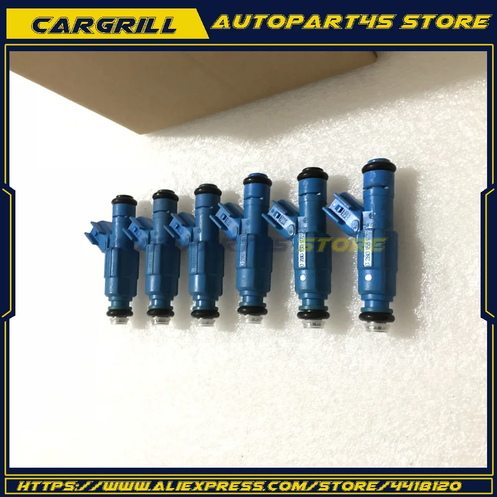 6 Pcs Fuel Injectors 0280155972 For Jeep Liberty Dodge Ram3.7L 1500 2003-2004 | Автомобили и мотоциклы