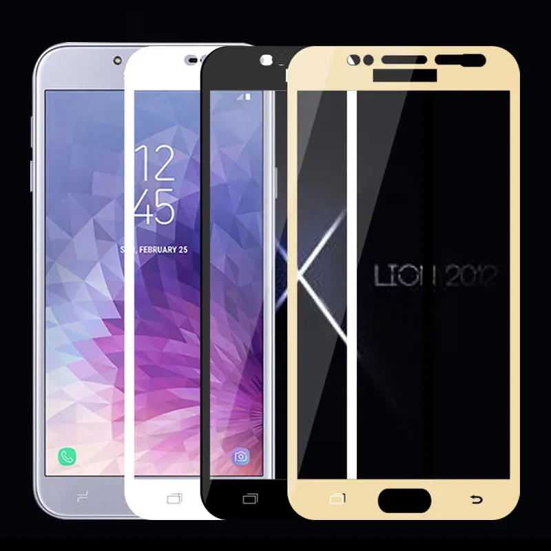 Full Cover Tempered Glass For Samsung Galaxy J3 J5 J7 2016 Screen Protector J4 J6 2018 S6 S7 Front Film Thin | Мобильные телефоны и