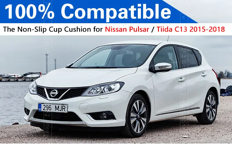 Для Nissan Pulsar C13 2015 2017 Противоскользящий резиновый коврик для двери 18 шт. Tiida (Россия)