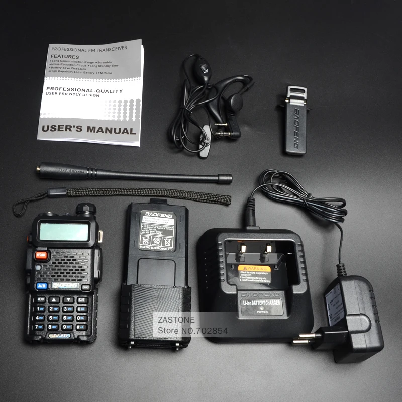 (6 шт.) Оригинальный BaoFeng UV-5R рация CB радиоприемопередатчик VHF/UHF профессиональный