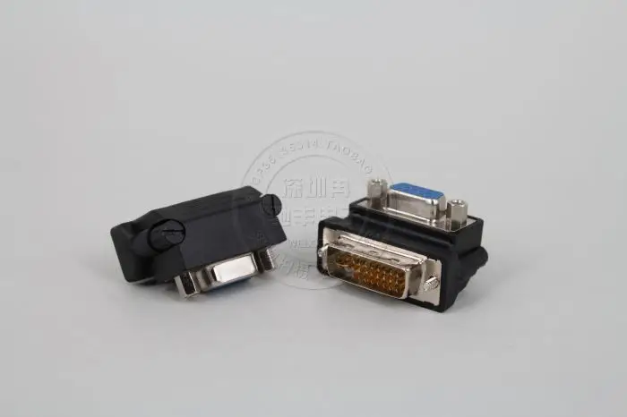 DVI в VGA конвертер адаптера переменного тока 90 градусов I 24 + 5 мужчина к HD15