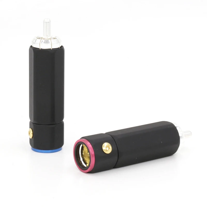 4 шт. удлинители для кабеля Rca с серебряным покрытием|copper colour|plug goldplug l |