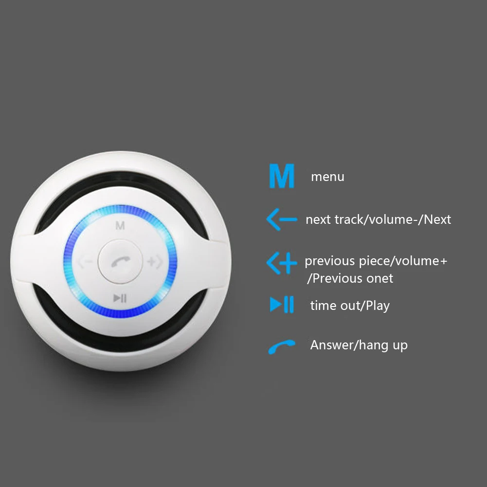 Портативная мини Колонка со светодиодной подсветкой Беспроводная Bluetooth колонка