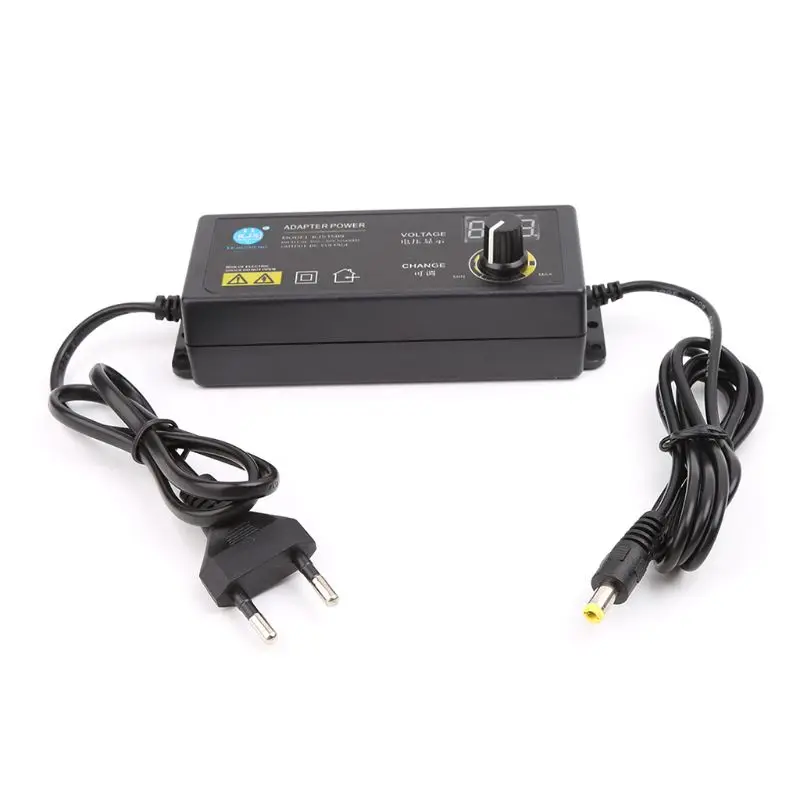 

Adjustable Power Adapter With Display Screen AC100V-240V To DC3.8V-37V EU Plug