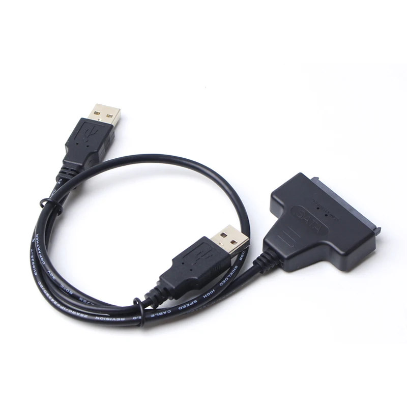 Кабель-конвертер USB 2 0 в SATA 22pin адаптер Кабели внешний жесткий диск для 5-дюймового