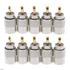 10 шт. штекеры для разъемов UHF PL-259 папа RF разъемы штекеры для RG8X коаксиальный кабель Damom