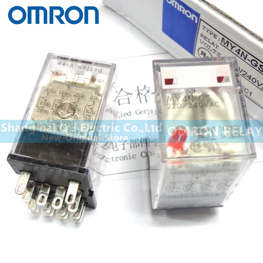 OMRON Реле MY4N-GS 24VDC MY4N-GS 24VAC MY4N-GS 110/120VAC MY4N-GS 220/240VAC абсолютно и реле