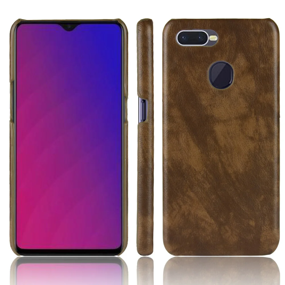 Slim Cases For Oppo F9 Case Litchi Skin Pattern PU Leather and PC Book Cover OPPO Pro CPH1823 CPH1828 CPH1881 Phone | Мобильные