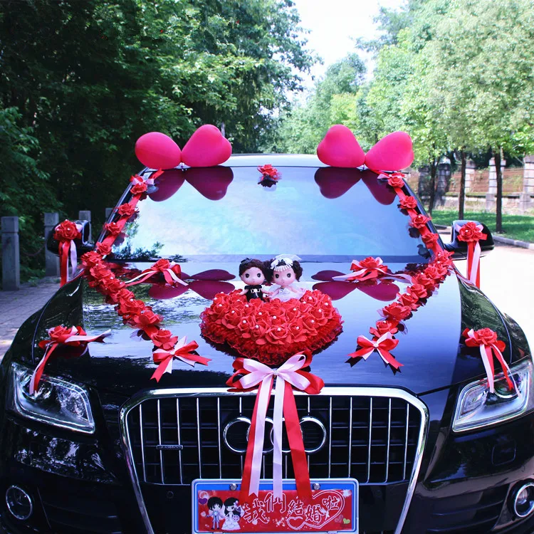 Новое поступление! Свадебный набор с цветочными автомобилями центральный