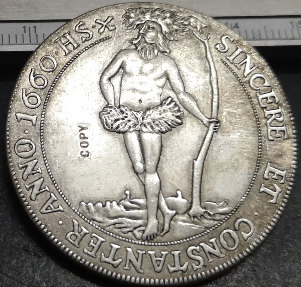 Коллекция 1660 года Германия провинция люнберг однослойная монета с посеребрением