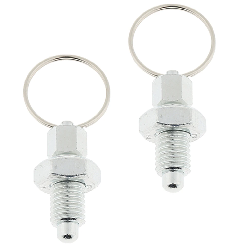 2 шт. индексирующий поршень из нержавеющей стали с вытяжным кольцом M12|Булавки| |
