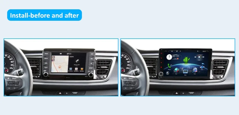 Новейший BOSION 1DIN Android 9,0 Восьмиядерный 2G+ 32G Автомобильный dvd-плеер gps Navi для KIA RIO радио мультимедиа Satnav головное устройство стерео BT