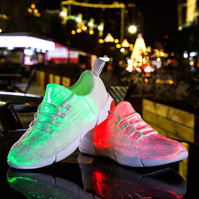 2018 new LED lighthing shoes men women casual glowing USB charging flash coconut lighting ultralight lovers | Детская одежда и