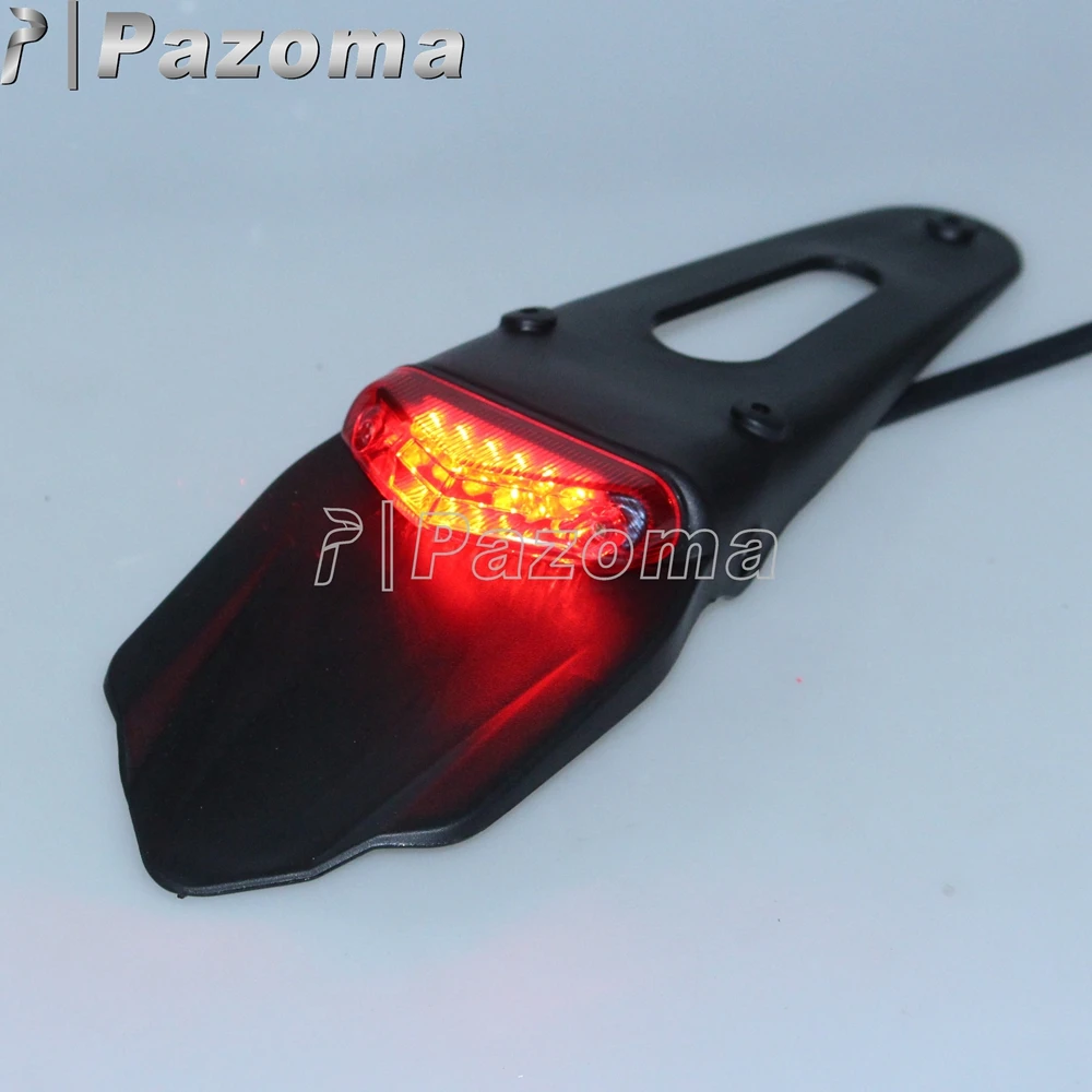 Универсальный мотоциклетный задний брызговик светодиодный тормозной фонарь