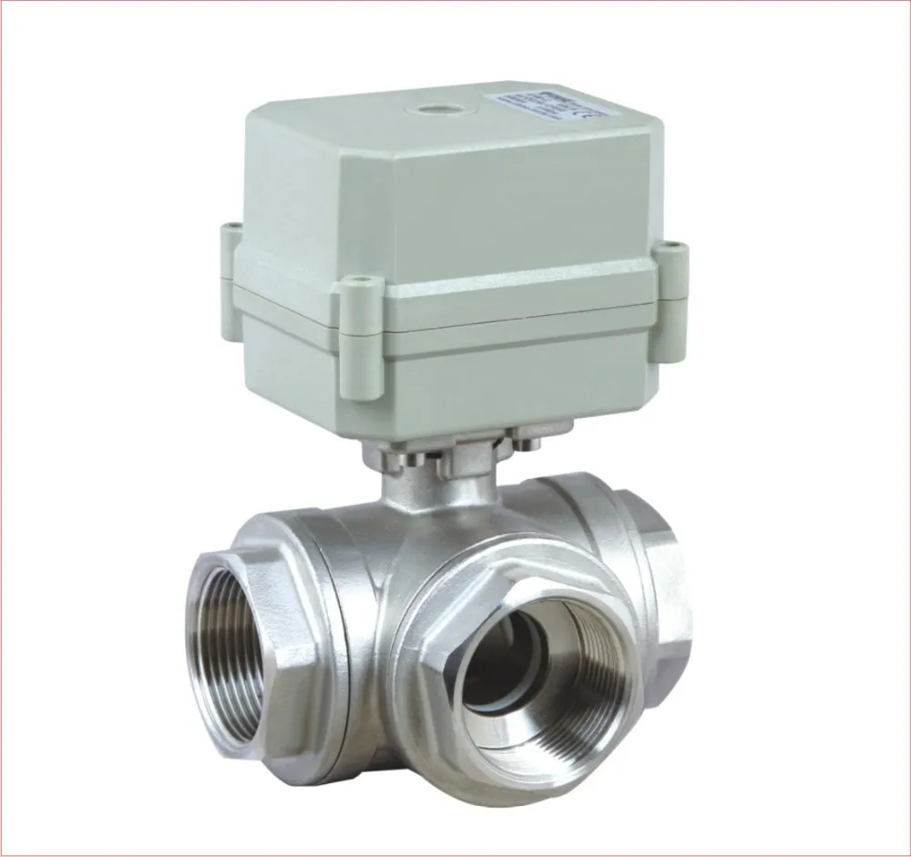 AC110V 230V 3/4/7 провода Электрический привод клапан DN20 3 пути L/T порт SS304 3/4 'Ƈ.0Mpa