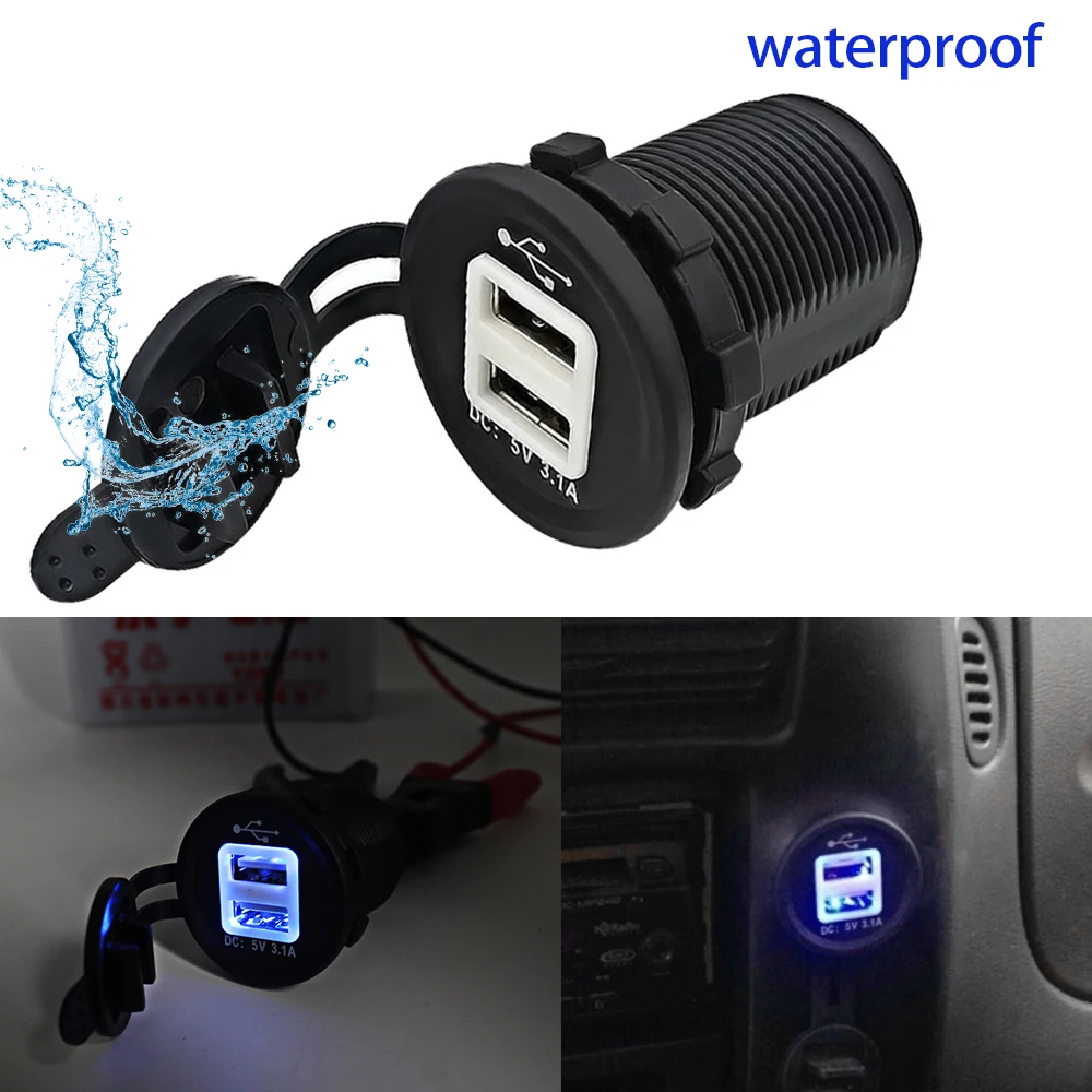 Зарядное устройство с двумя USB-портами 5 В 3 1 А | Автомобили и мотоциклы