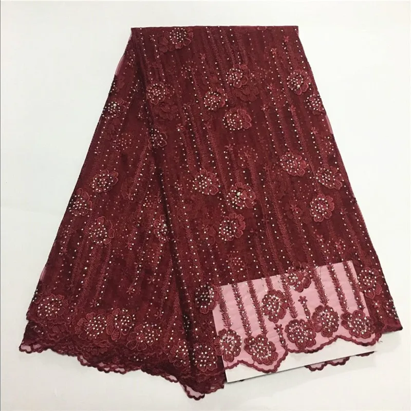 2018 хорошее качество нигерийская кружевная ткань для свадебного платья со