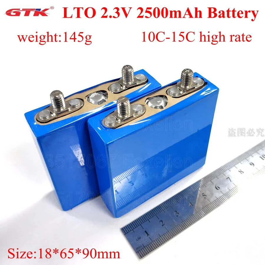 5 шт. LTO 2 3 в 4 Ач 2500 В мАч литиевый титановый аккумулятор 15C 30A для diy блока | Перезаряжаемые батареи -32957101997