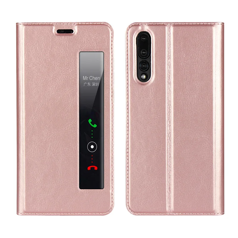Rose Gold Роскошная Книга смарт из искусственной кожи чехол флип-чехол телефон Вертикальный флип-чехол сумка для huawei mate 10 P20Pro/mate 10 Pro P20 Pro - Цвет: Rose Gold