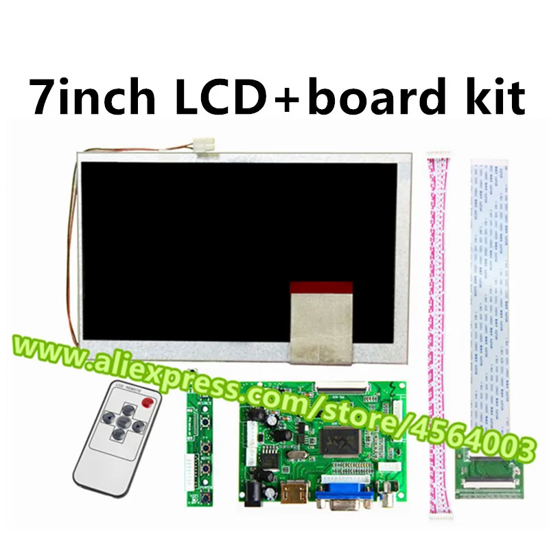 ЖК контроллер для Raspberry Pi дисплей 800*480 7 дюймов 60 контактов KR070PC5S KR070PC7S|ЖК-экраны и