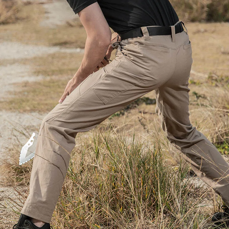 Khaki ReFire gear водостойкие военные тактические брюки мужские SWAT Kneepad стрейч тонкие брюки-карго армейские Rip-stop дышащие брюки - Цвет: Khaki