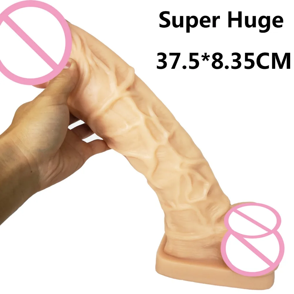 Огромный гигантский фаллоимитатор HOWOSEX 37 5*8 35 см супер большой мягкий пенис